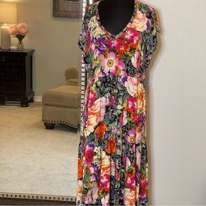 Johnny Was Rosey Rain Dress XL